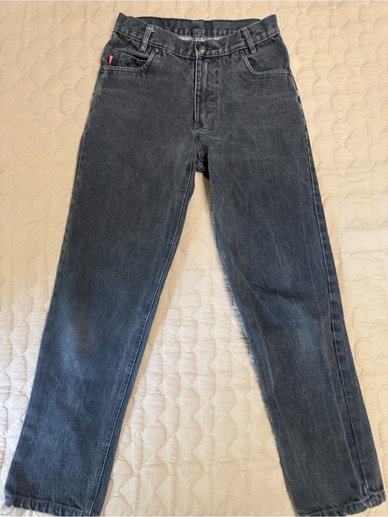 Bugle Boy Other - Bugle Boy Vintage Unisex Faded Black Tapered-Leg Denim Jeans